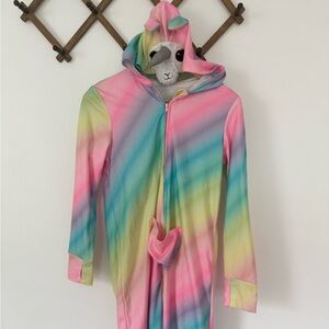 Justice Tie Dye Unicorn Onesie Pajamas